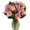 Pink Rose Petal & Lily Surprise