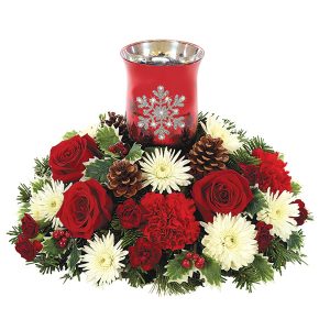 Shimmering Snowflake Centerpiece