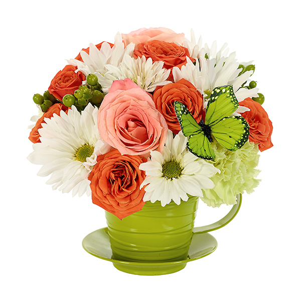 For All You Do Teacup Bouquet