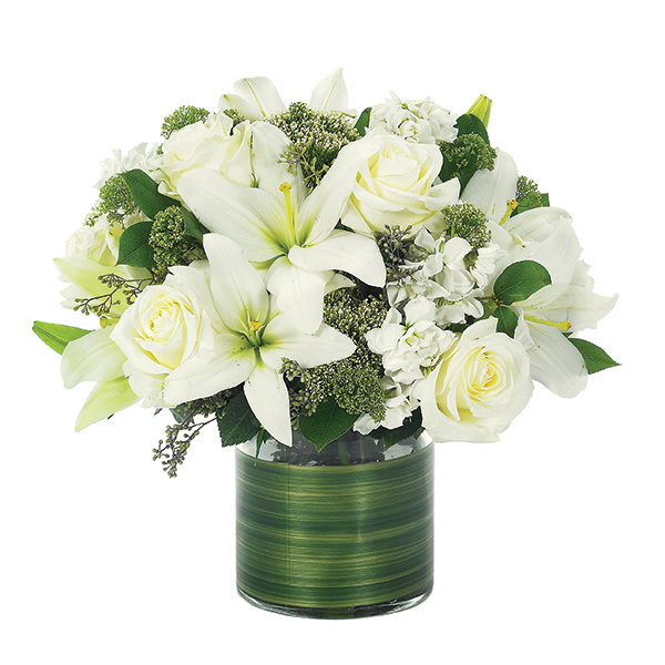 Lovely Lily & Rose Bouquet-All White